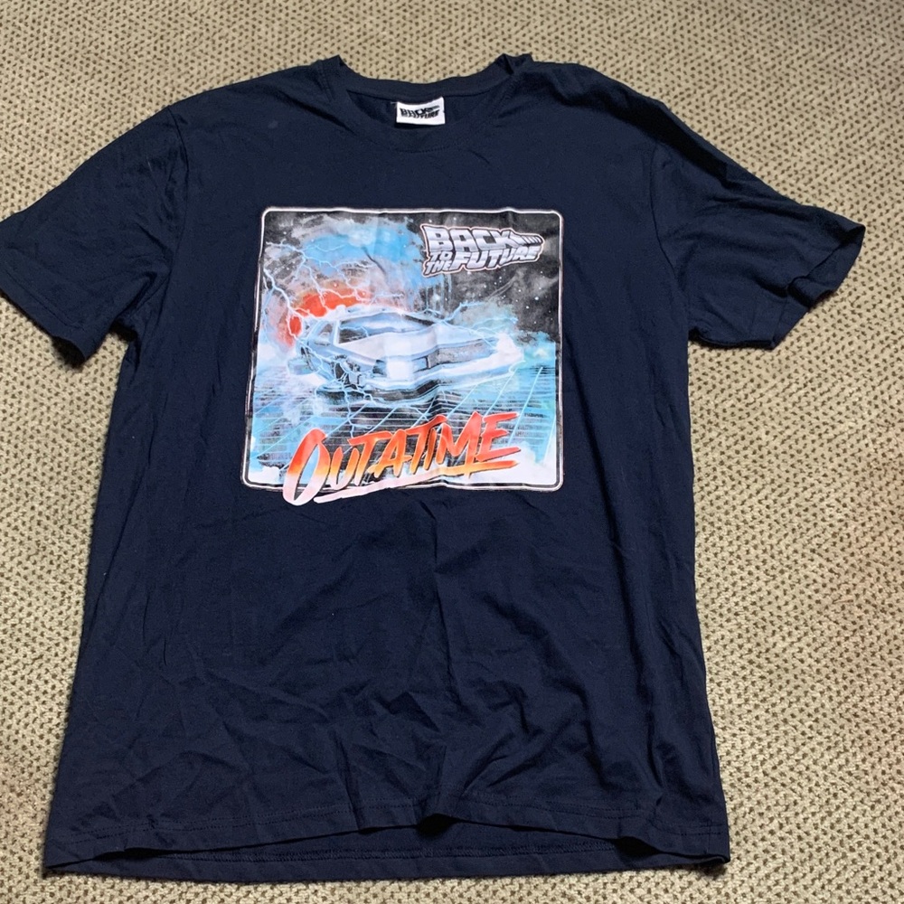 Back to the Future Navy Graphic Tee